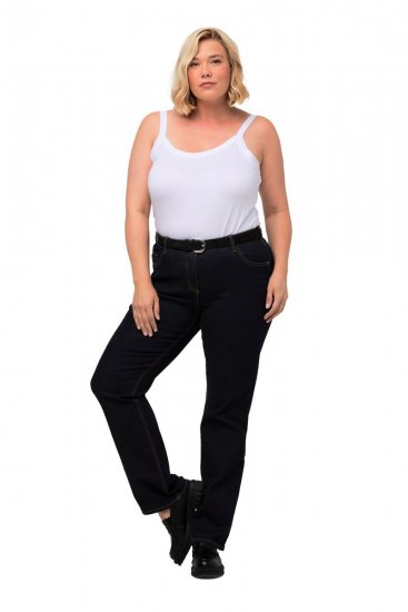 Ulla Popken Marie Fit Bootcut Stretch Jeans Dark Blue Denim - Ulla Popken - Vêtements Ulla Popken Grande Taille