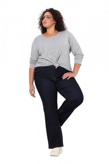 Ulla Popken Marie Fit Bootcut Stretch Jeans Dark Blue Denim - Ulla Popken - Vêtements Ulla Popken Grande Taille