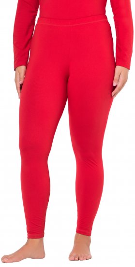 Ulla Popken Quick Dry Moisture Wicking Stretch Ski Leggings Salsa Red - Jeans & Pantalons Femme Grandes Tailles – Plus Size - 