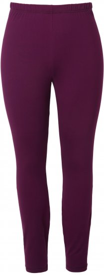 Ulla Popken Quick Dry Moisture Wicking Stretch Ski Leggings Grape Red - Jeans & Pantalons Femme Grandes Tailles – Plus Size - 