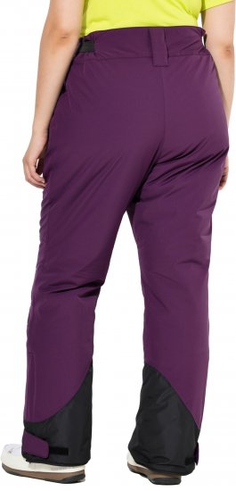 Ulla Popken HYPRAR Triple Function Ski Pants Grape Red - Jeans & Pantalons Femme Grandes Tailles – Plus Size - 