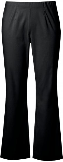 Ulla Popken Bengaline Elastic Waist Thermal Pants Black - Jeans & Pantalons Femme Grandes Tailles – Plus Size - 