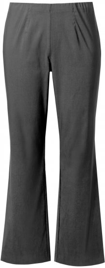 Ulla Popken Bengaline Elastic Waist Thermal Pants Graphite Grey - Jeans & Pantalons Femme Grandes Tailles – Plus Size - 