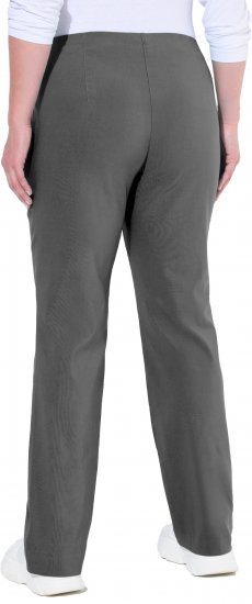 Ulla Popken Bengaline Elastic Waist Thermal Pants Graphite Grey - Jeans & Pantalons Femme Grandes Tailles – Plus Size - 