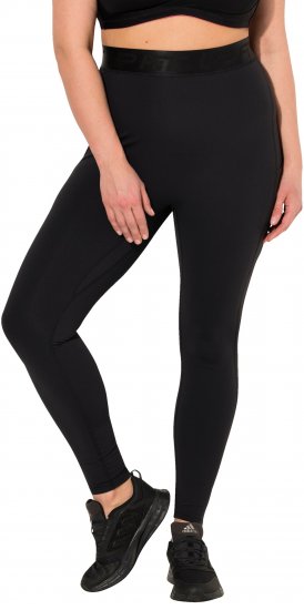 Ulla Popken Lightfit Quick Drying Leggings Black - Jeans & Pantalons Femme Grandes Tailles – Plus Size - 