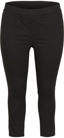 Kaffe Curve Ana Cropped Twill Jeggings Noir profond - Jeans & Pantalons Femme Grandes Tailles – Plus Size - 