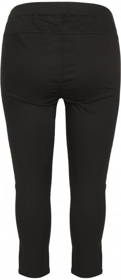 Kaffe Curve Ana Cropped Twill Jeggings Noir profond - Jeans & Pantalons Femme Grandes Tailles – Plus Size - 