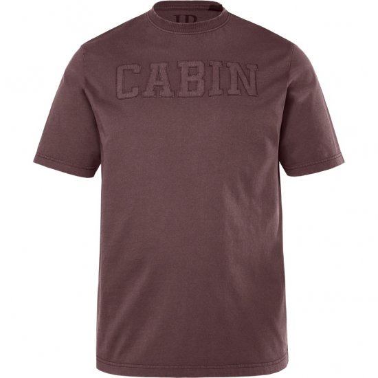 JP1880 T-Shirt Short Sleeve Cabin Mahogany Brown - T-shirts - T-shirts Homme Grande Taille