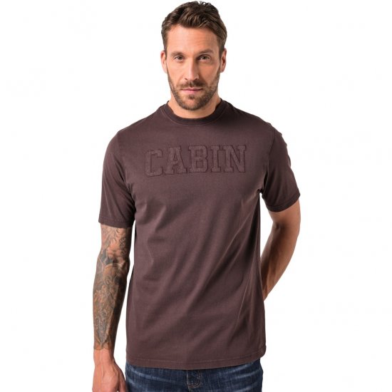 JP1880 T-Shirt Short Sleeve Cabin Mahogany Brown - T-shirts - T-shirts Homme Grande Taille
