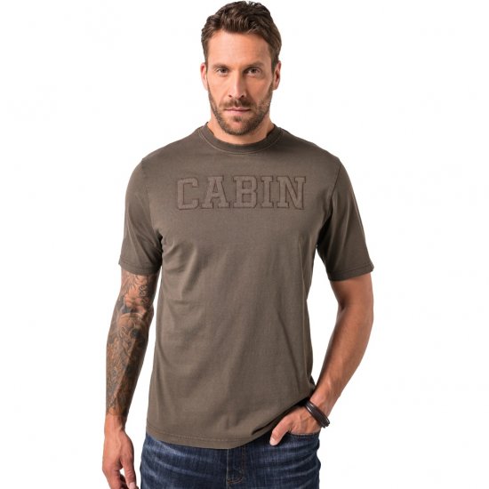 JP1880 T-Shirt Cabin Vintage Mocha - T-shirts - T-shirts Homme Grande Taille
