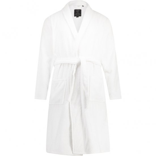 JP1880 Bathrobe Extra Soft Terry Cloth White - Sous-vêtements & bain - Sous-vêtements Grande Taille