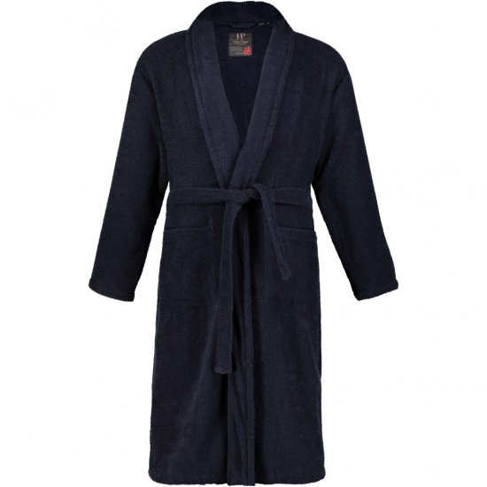 JP1880 Bathrobe Extra Soft Terry Cloth Dark Navy - Sous-vêtements & bain - Sous-vêtements Grande Taille