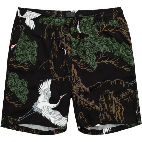 JP1880 Bermuda Shorts All-over Print Black - Shorts - Shorts hommes grande taille