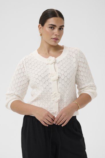 Kaffe Curve Kathrina Pullover White - Pulls en maille - 