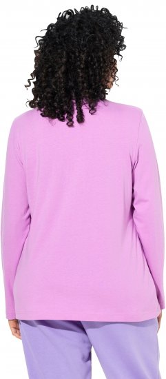 Ulla Popken Basic Long Sleeve Slim Fit Turtleneck Amethyst - Sweatshirts & hoodies - 