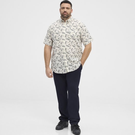 North Latitude Shirt Short Sleeve Off White - Chemises - Chemises Grandes Tailles Hommes