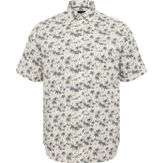 North Latitude Shirt Short Sleeve Off White - Chemises - Chemises Grandes Tailles Hommes