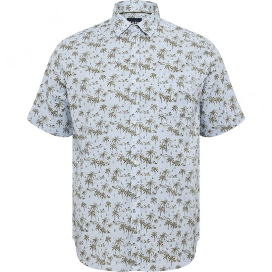 North Latitude Shirt Short Sleeve Light Blue - Chemises - Chemises Grandes Tailles Hommes