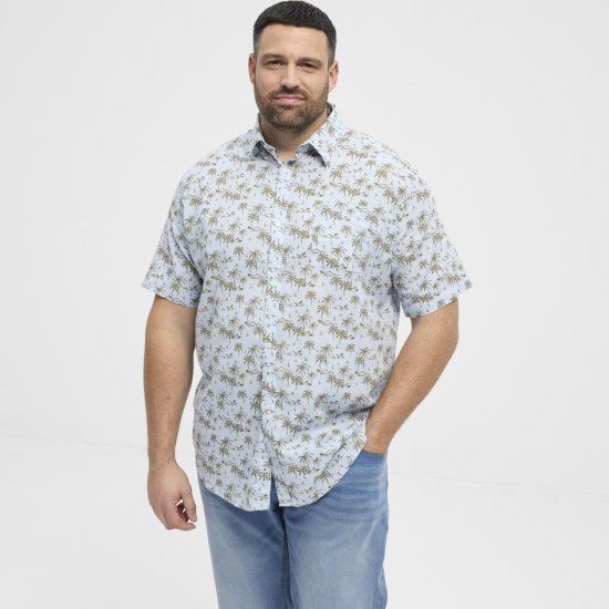 North Latitude Shirt Short Sleeve Light Blue - Chemises - Chemises Grandes Tailles Hommes