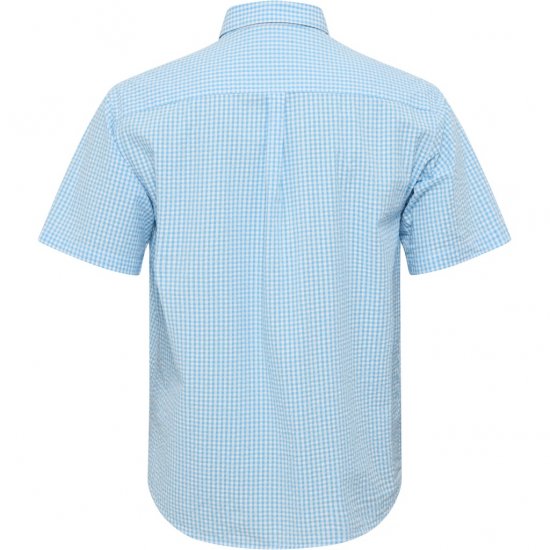 North Latitude Shirt Short Sleeve Turquoise - Chemises - Chemises Grandes Tailles Hommes