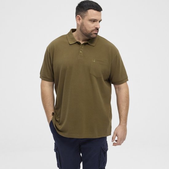 North Latitude Polo Pique Short Sleeve Green - Polos - Polos homme grande taille