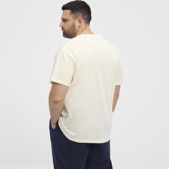 North Latitude T-shirt Printed Short Sleeve Off-White - T-shirts - T-shirts Homme Grande Taille