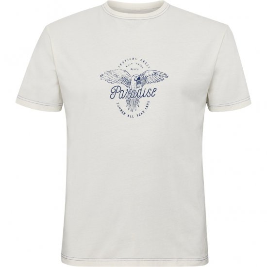 North Latitude T-Shirt Printed Short Sleeve White - T-shirts - T-shirts Homme Grande Taille