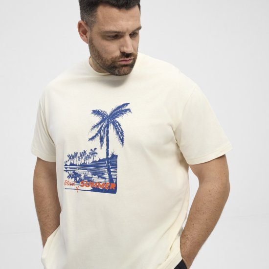 North Latitude T-Shirt Printed Off-White - T-shirts - T-shirts Homme Grande Taille