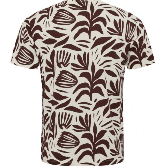 North Latitude T-Shirt Printed Allover Bordeaux - T-shirts - T-shirts Homme Grande Taille