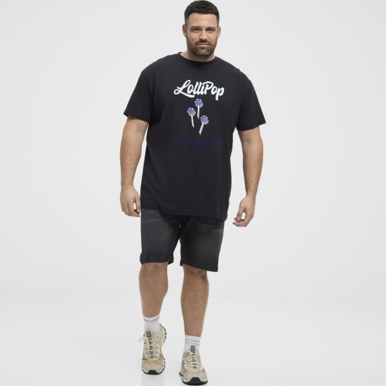 North Latitude T-Shirt Lollipop Black - T-shirts - T-shirts Homme Grande Taille