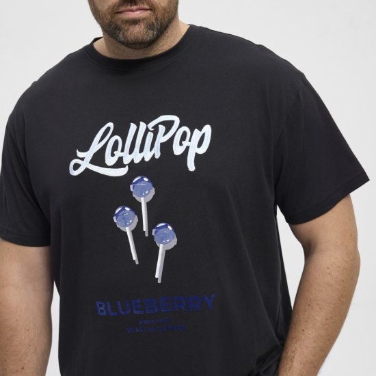 North Latitude T-Shirt Lollipop Black - T-shirts - T-shirts Homme Grande Taille