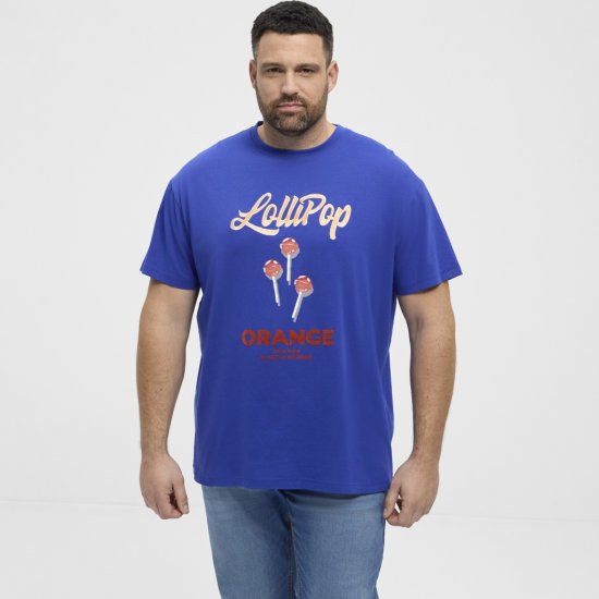 North Latitude T-Shirt Lollipop Blue - T-shirts - T-shirts Homme Grande Taille