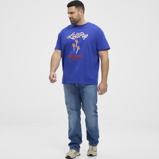 North Latitude T-Shirt Lollipop Blue - T-shirts - T-shirts Homme Grande Taille