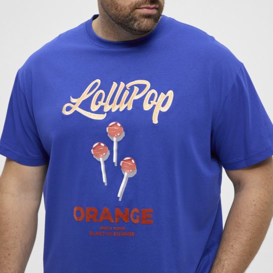 North Latitude T-Shirt Lollipop Blue - T-shirts - T-shirts Homme Grande Taille
