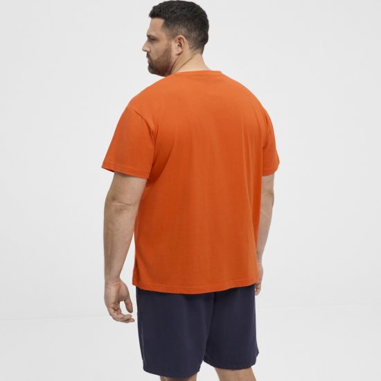 North Latitude T-Shirt Ice Cream Orange - T-shirts - T-shirts Homme Grande Taille