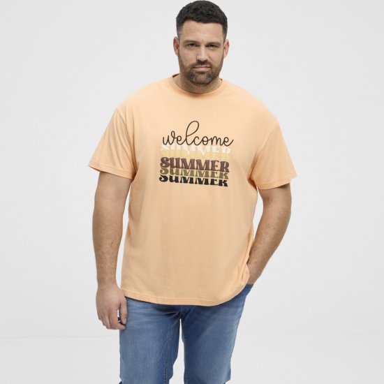 North Latitude T-Shirt Summer Peach - T-shirts - T-shirts Homme Grande Taille
