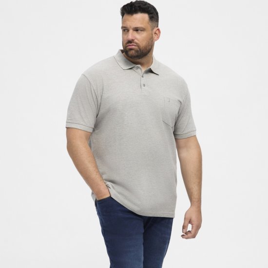 North Latitude Polo Short Sleeve Grey - Polos - Polos homme grande taille