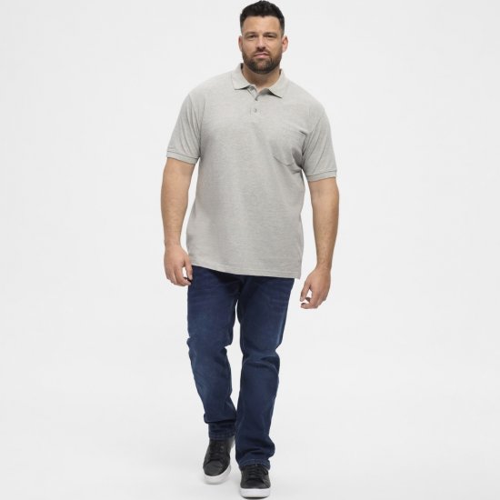 North Latitude Polo Short Sleeve Grey - Polos - Polos homme grande taille