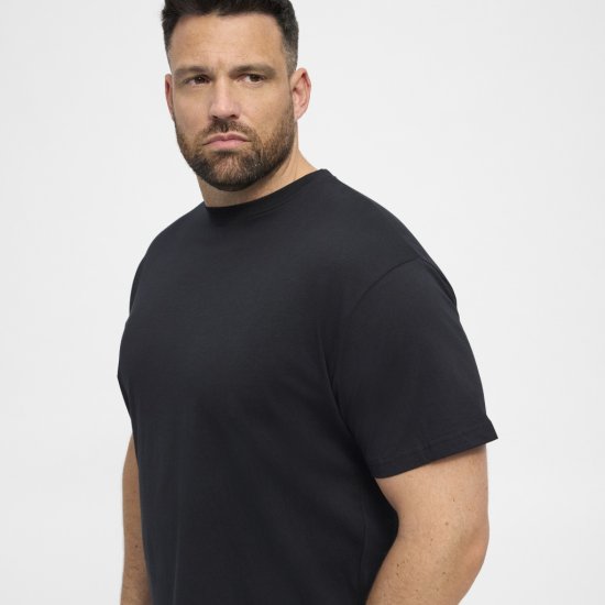 North Latitude T-Shirt 2-Pack Black - T-shirts - T-shirts Homme Grande Taille