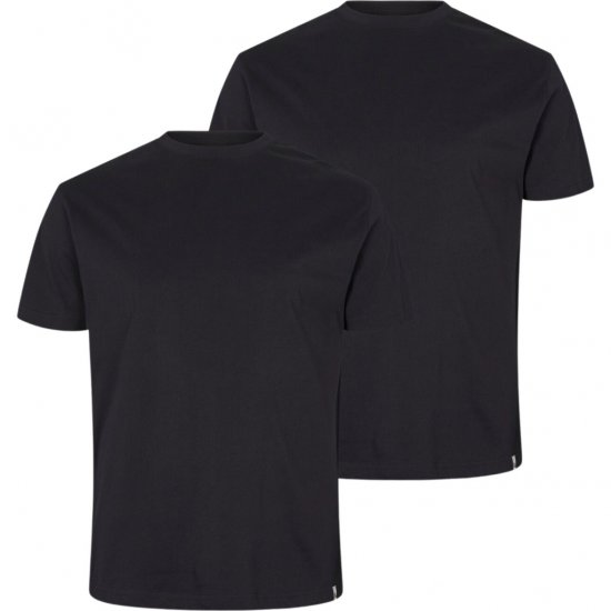 North Latitude T-Shirt 2-Pack Black - T-shirts - T-shirts Homme Grande Taille
