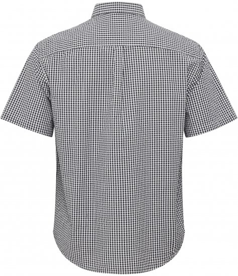 North Latitude Shirt Short Sleeve Checked Grey - Chemises - Chemises Grandes Tailles Hommes