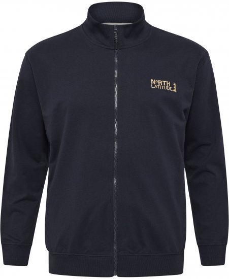 North Latitude Sweatshirt Cardigan Navy - Sweatshirts & hoodies - Sweatshirts/Hoodies grande taille homme