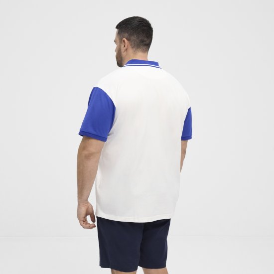 North Latitude Polo Short Sleeve Blue And White - Polos - Polos homme grande taille
