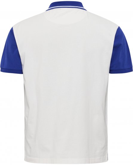 North Latitude Polo Short Sleeve Blue And White - Polos - Polos homme grande taille