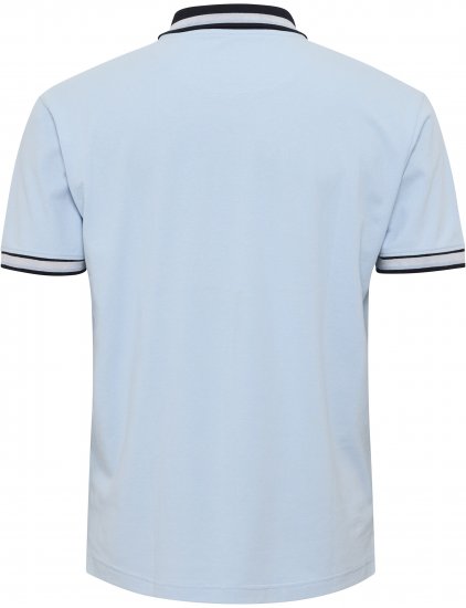 North Latitude Polo Pique Short Sleeve Light Blue - Polos - Polos homme grande taille