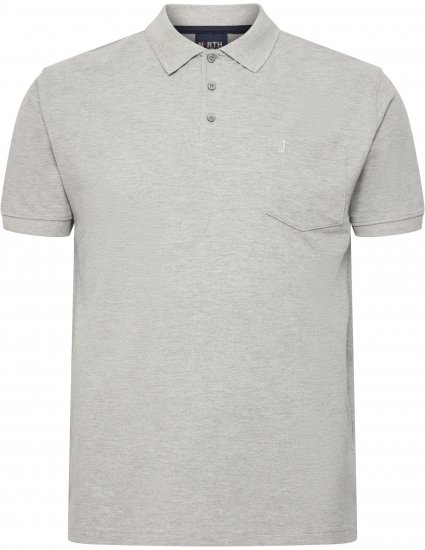 North Latitude Polo Short Sleeve Grey - Polos - Polos homme grande taille