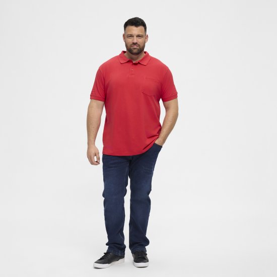 North Latitude Polo Short Sleeve Red - Polos - Polos homme grande taille