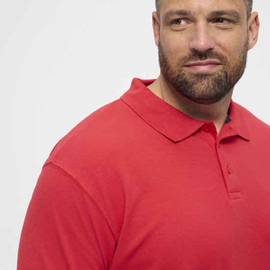 North Latitude Polo Short Sleeve Red - Polos - Polos homme grande taille