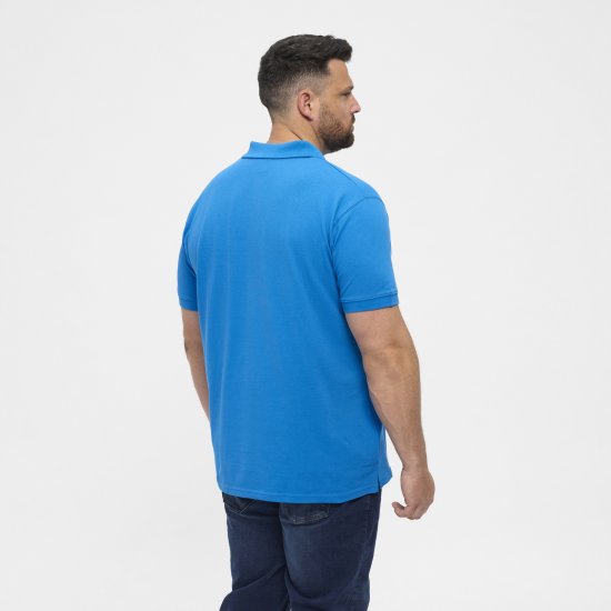 North Latitude Polo Short Sleeve Blue - Polos - Polos homme grande taille
