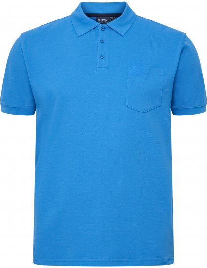 North Latitude Polo Short Sleeve Blue - Polos - Polos homme grande taille
